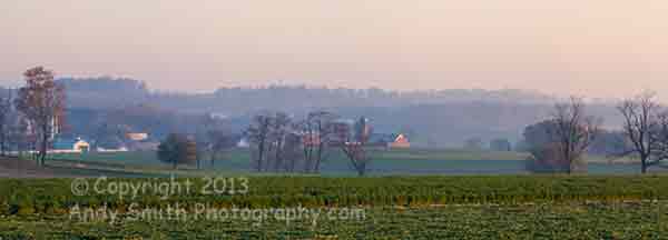 Lancaster Vounty Farm at Dawn